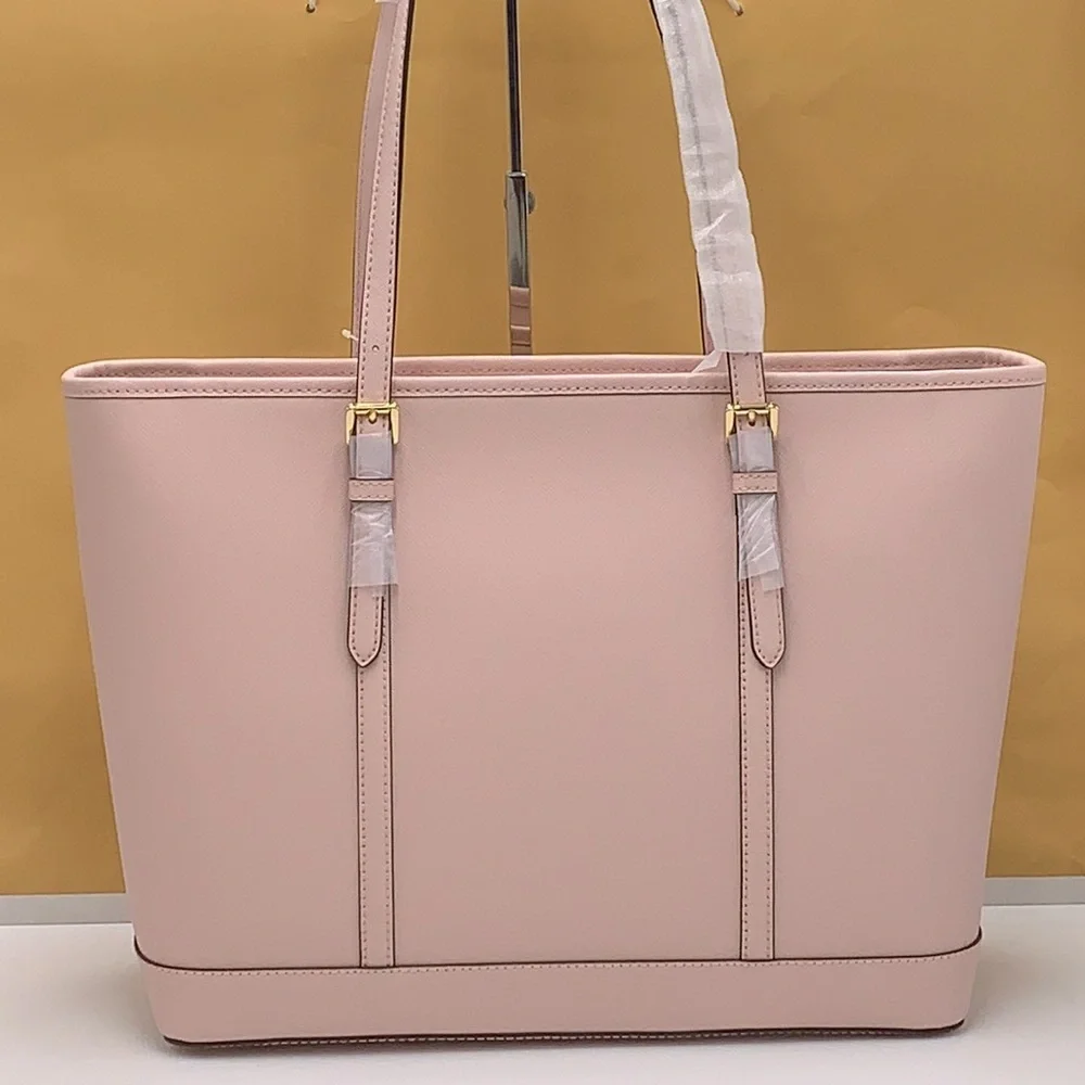 MICHAEL KORS POWDER BLUSH COLOR 
Jet Set Travel Large Saffiano Leather Tote Bag - Picture 8 of 14